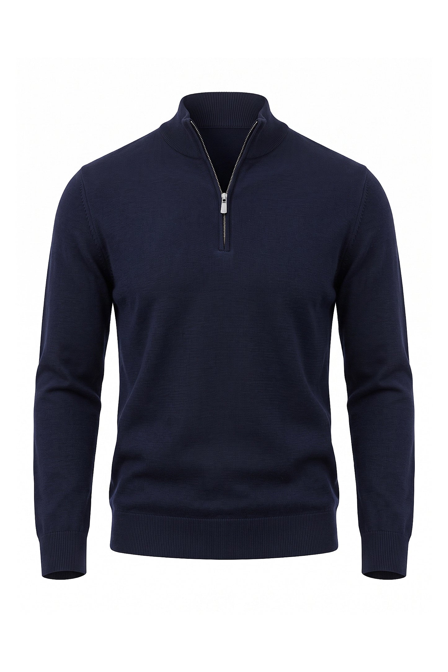 Men's Winter Lightweight Knit Quarter Zip Jumper