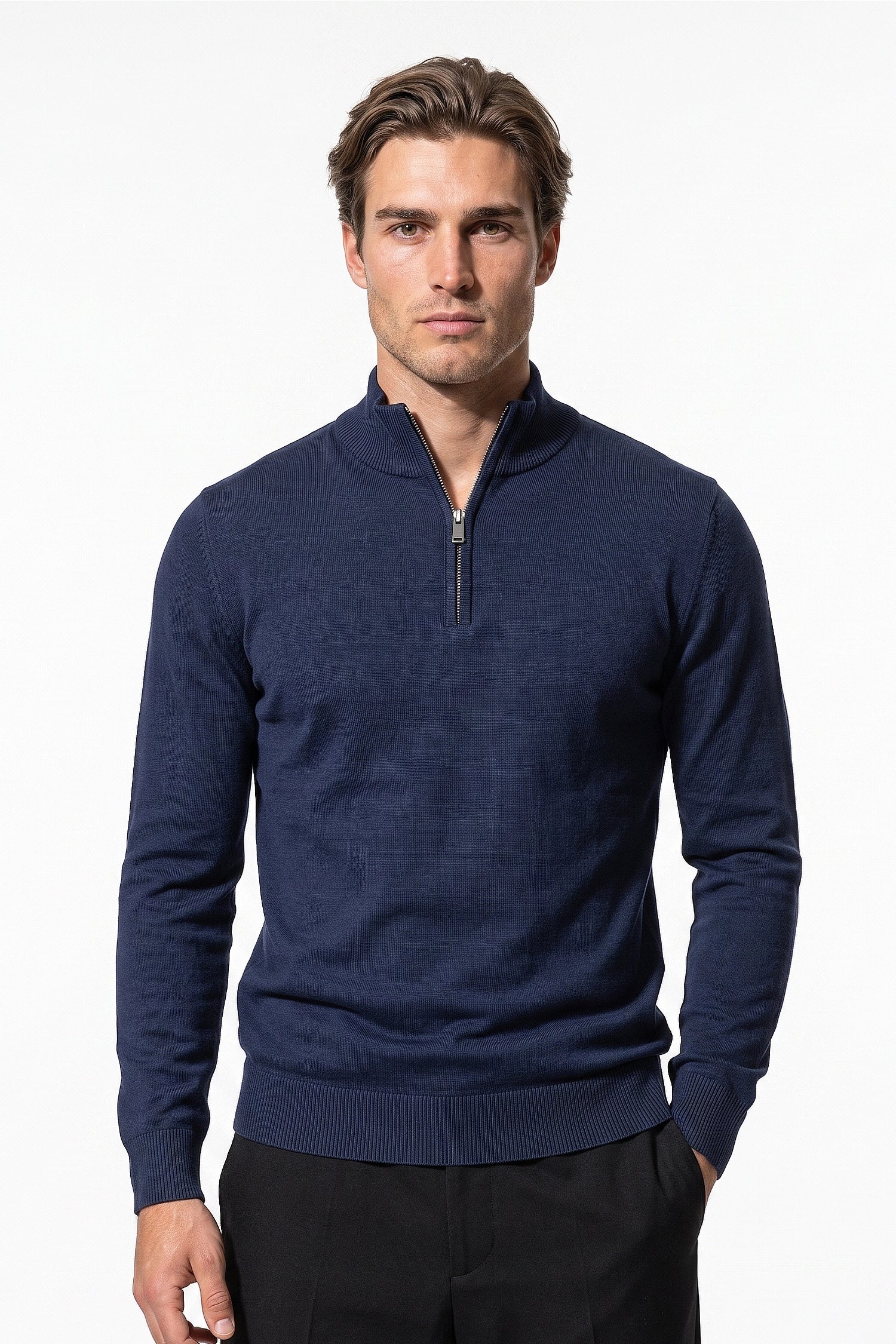 Men's Winter Lightweight Quarter Zip Jumper