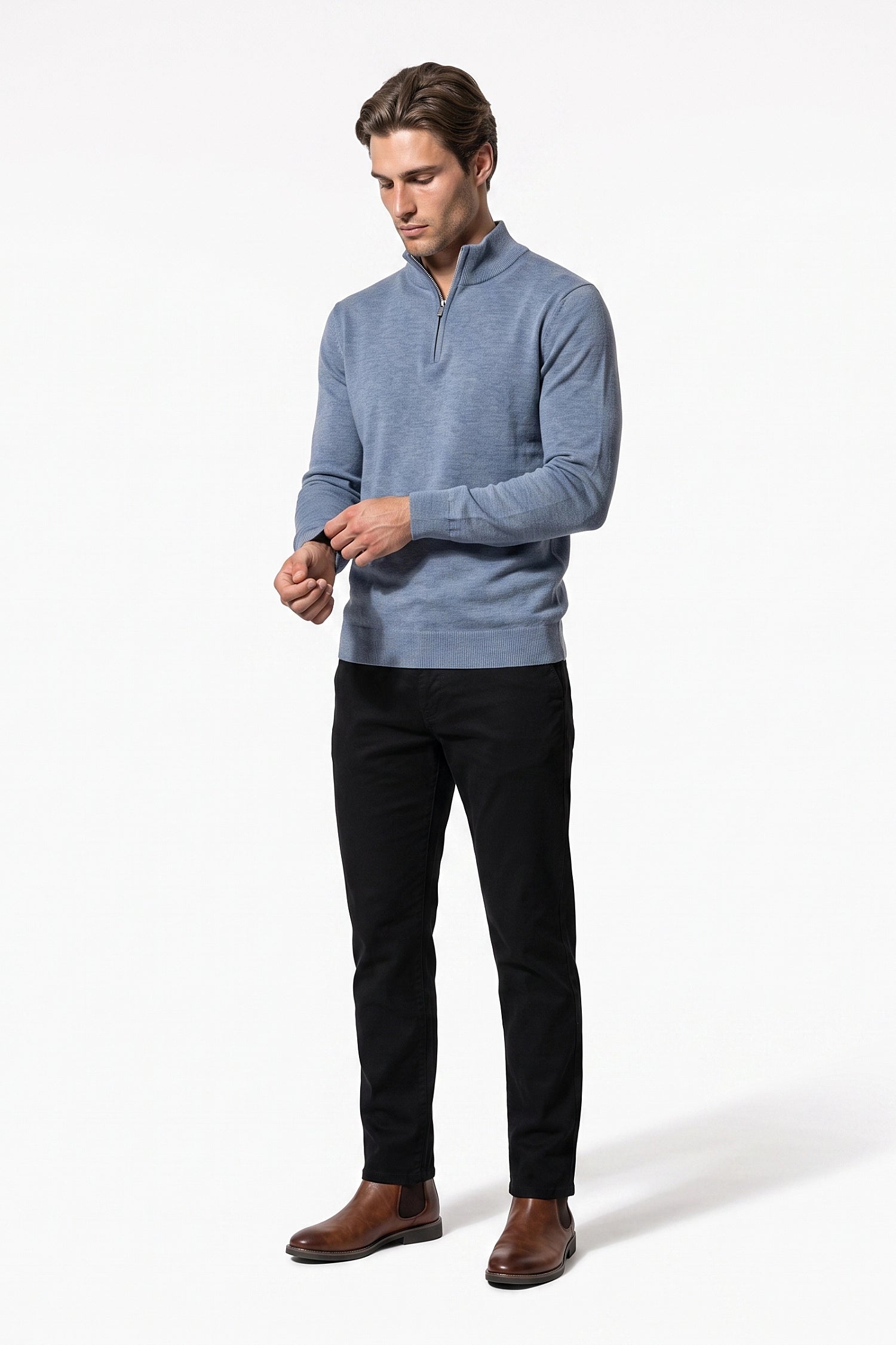 Men's Winter Lightweight Quarter Zip Jumper