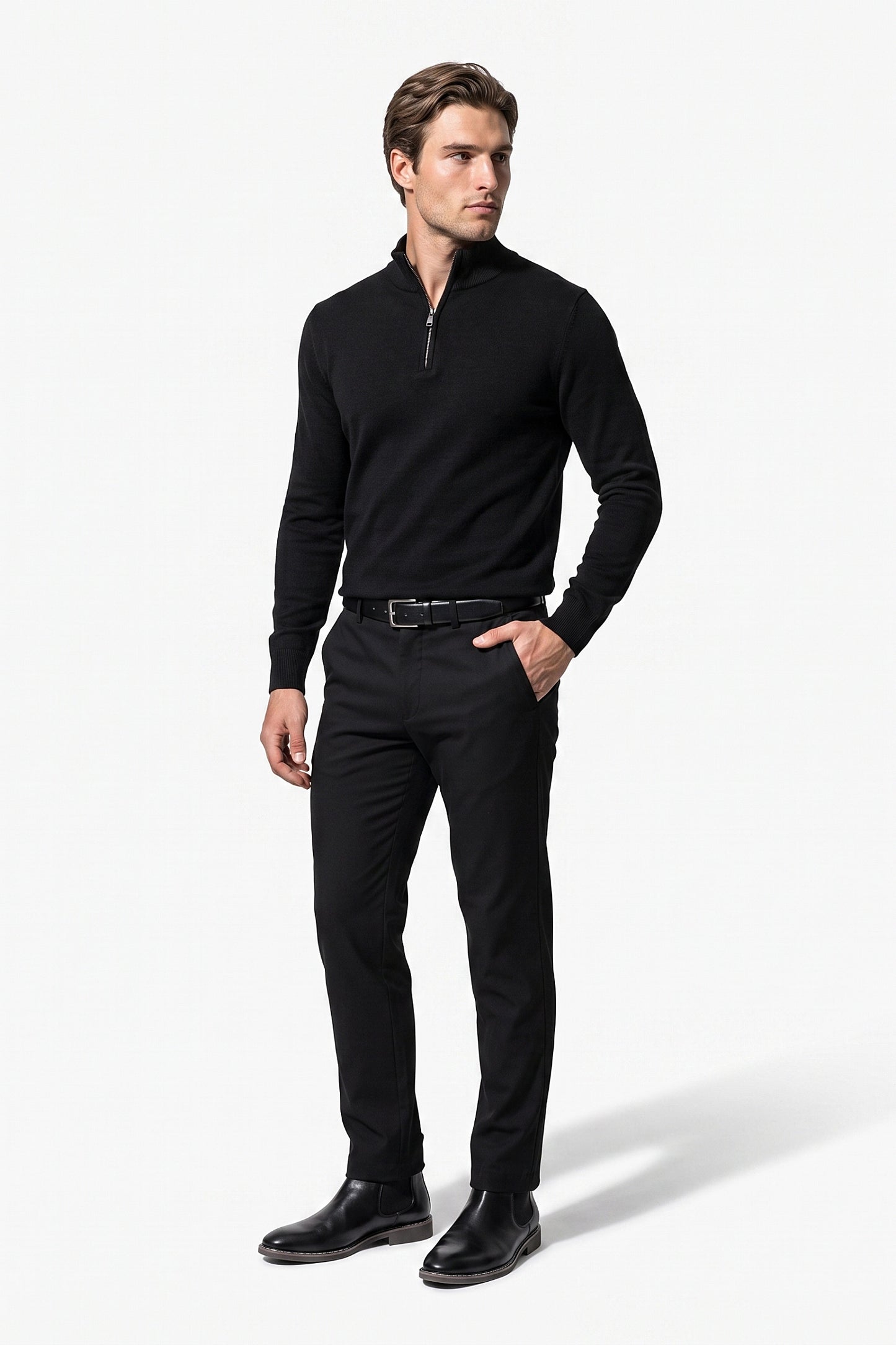 Men's Winter Lightweight Quarter Zip Jumper