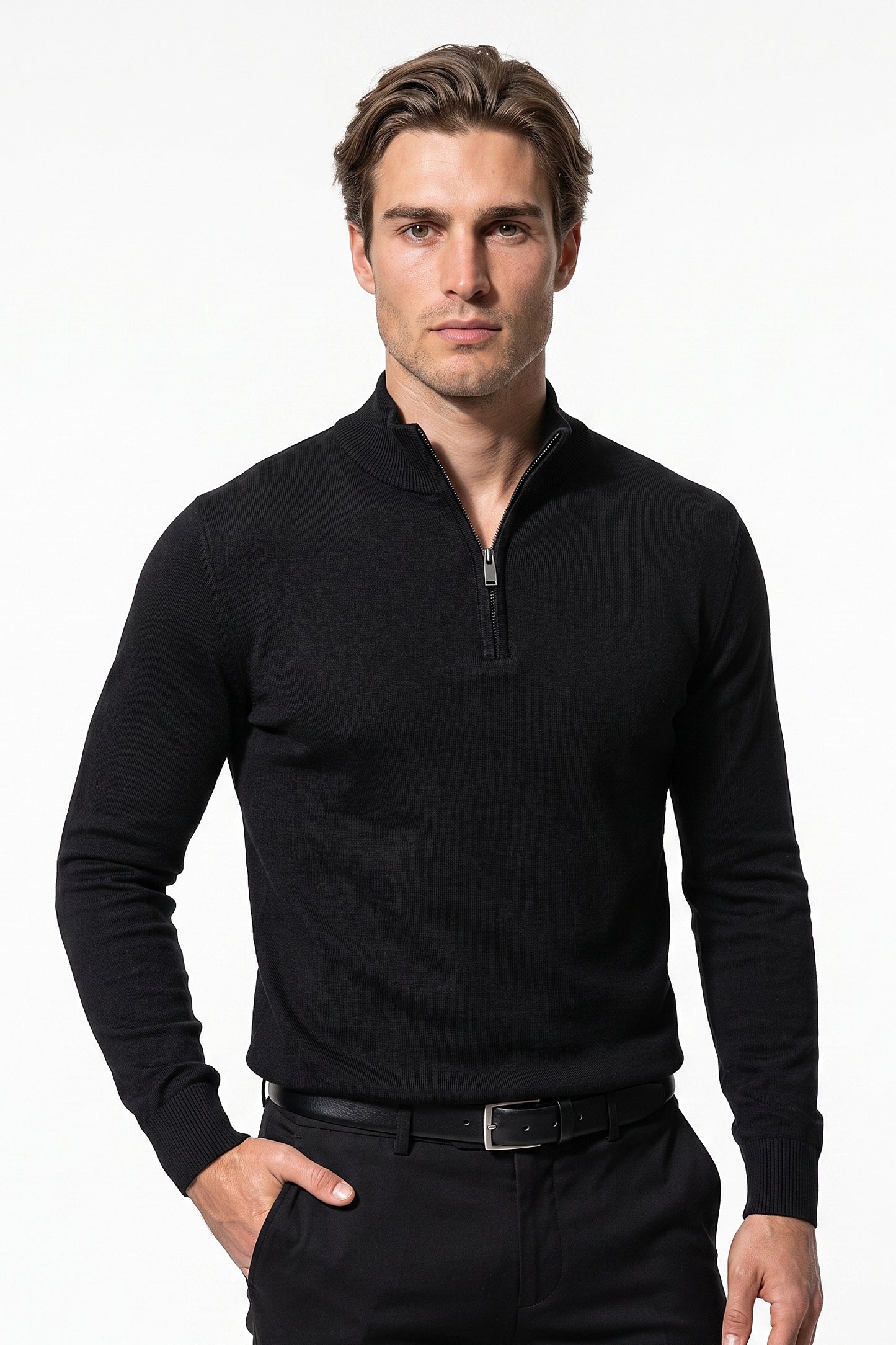 Men's Winter Lightweight Quarter Zip Jumper