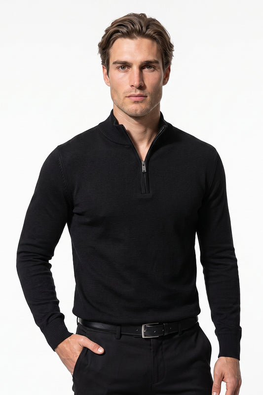 Men's Winter Lightweight Quarter Zip Jumper