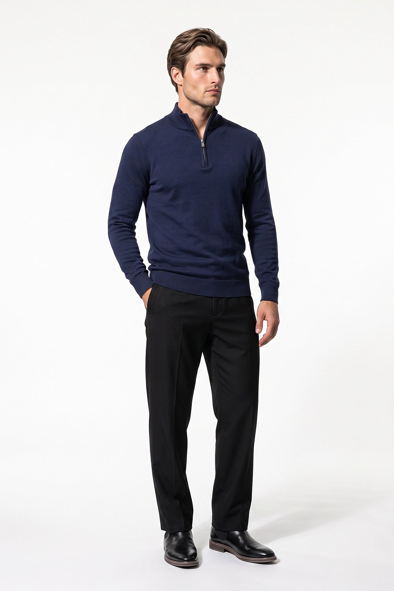 Men's Winter Lightweight Quarter Zip Jumper