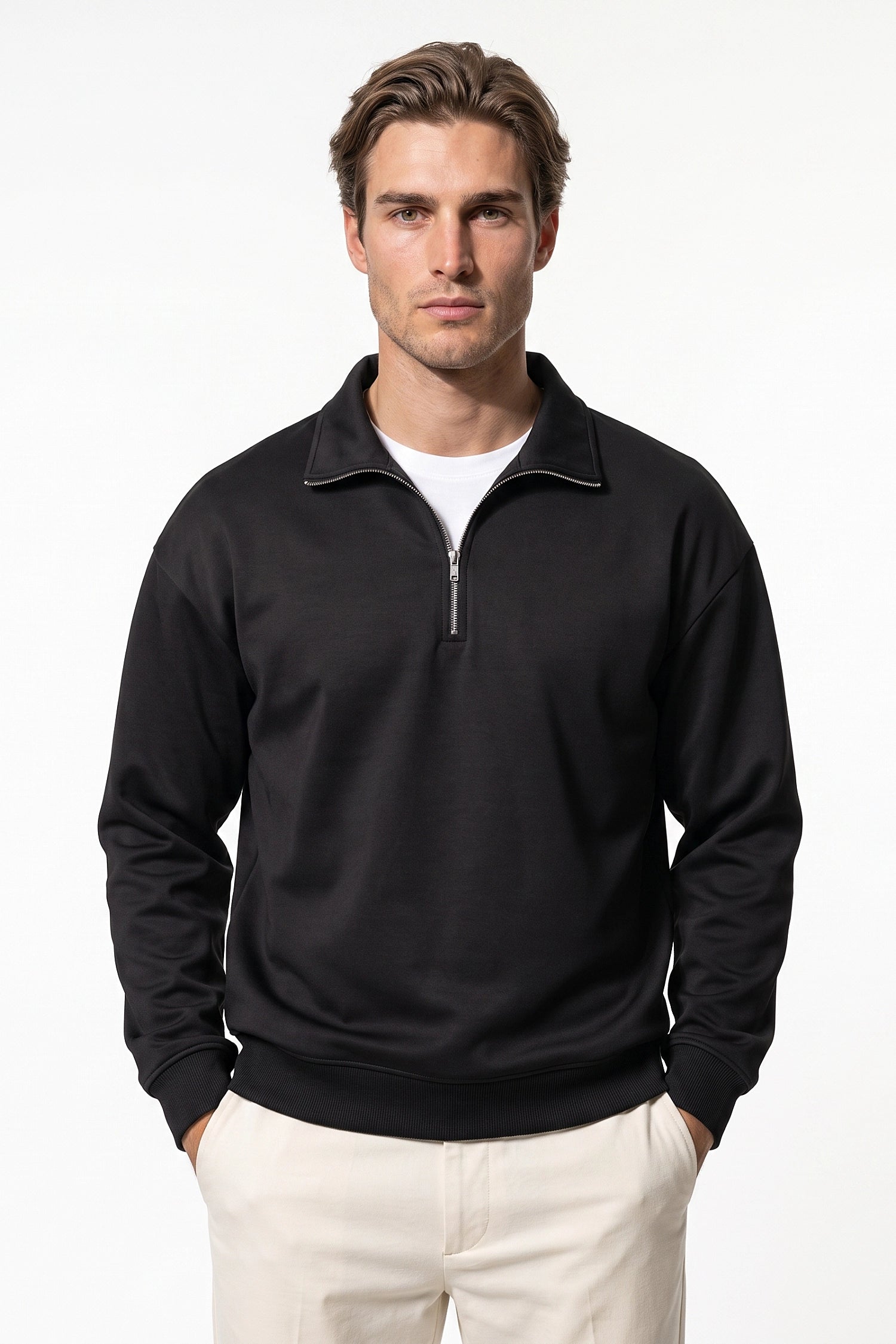 Men's Winter Warm Quarter Zip Jumper
