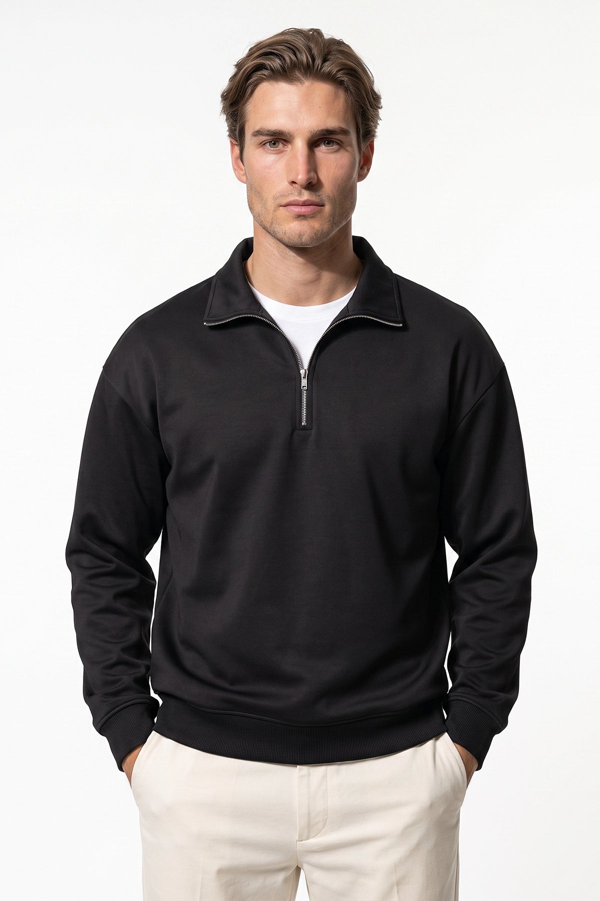 Men's Winter Warm Quarter Zip Jumper
