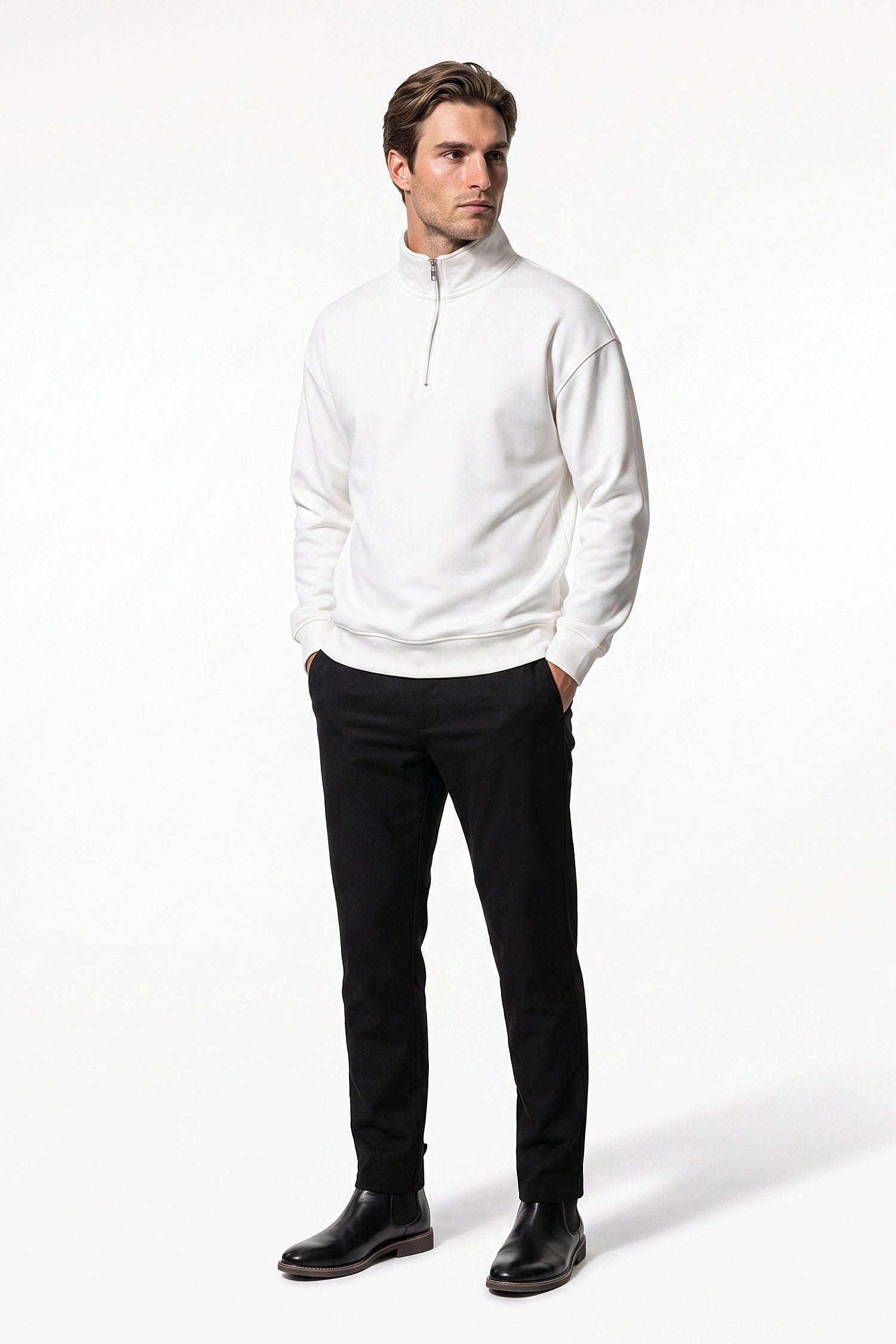 Men's Winter Warm Quarter Zip Jumper