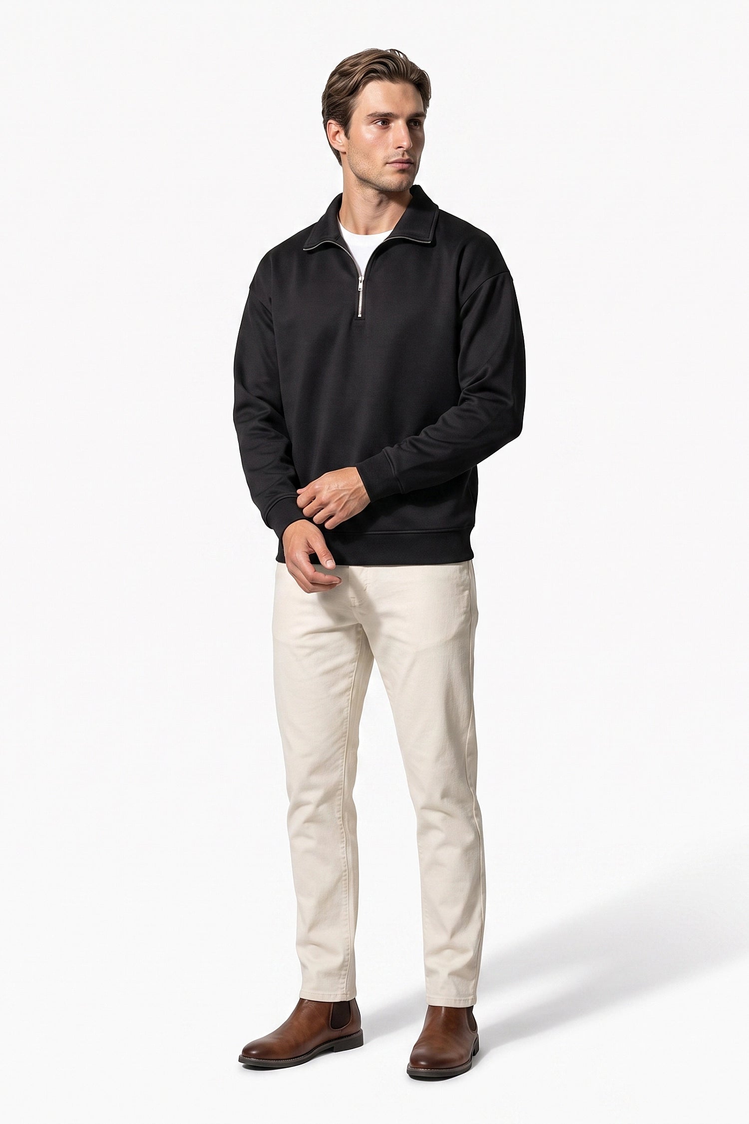 Men's Winter Warm Quarter Zip Jumper
