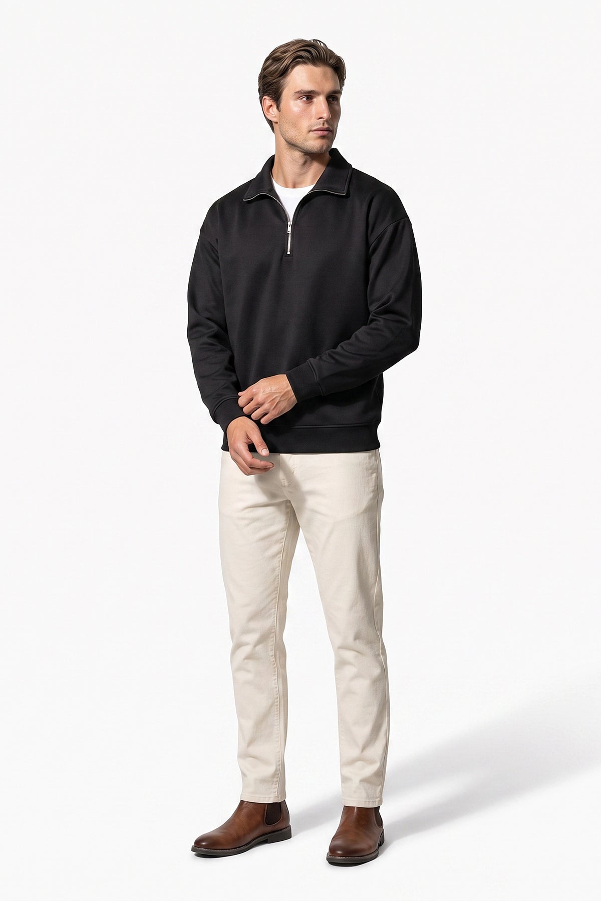 Men's Winter Warm Quarter Zip Jumper