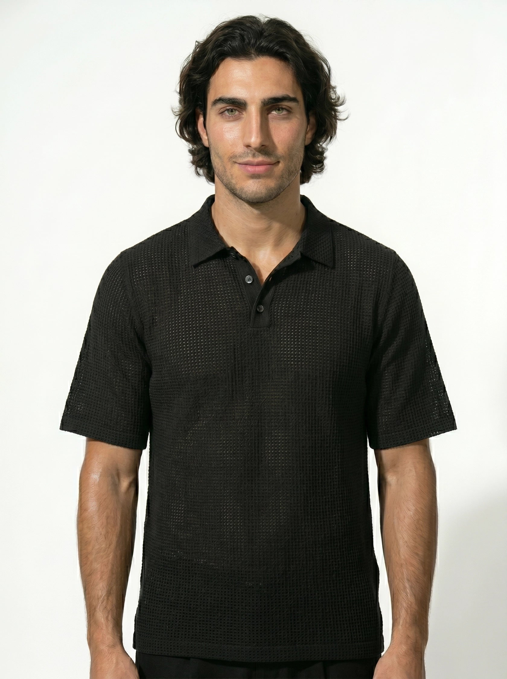 Caurelle | Men’s Plus Size Half-Button Polo Shirt
