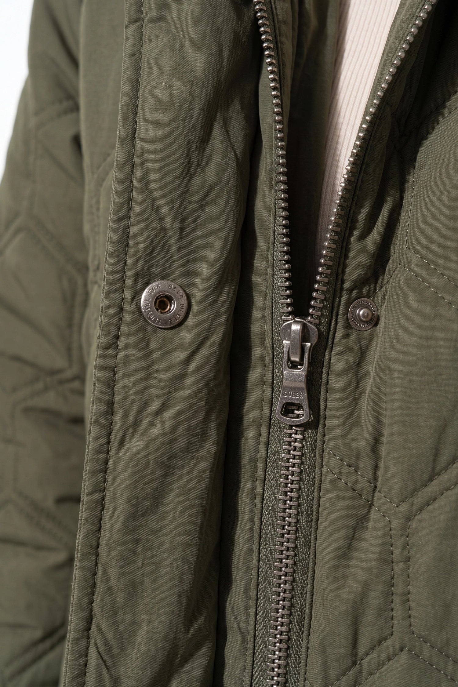 Women’s Winter Warm Longline Quilted Puffer Coat with Hood and Full Zip Front
