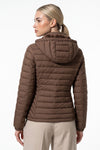 Women's Fleece Lined Warm Hooded Puffer Jacket