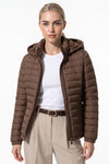 Women's Fleece Lined Warm Hooded Puffer Jacket
