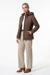 Women's Fleece Lined Warm Hooded Puffer Jacket