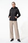 Women's Fleece Lined Warm Hooded Puffer Jacket
