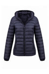 Women's Fleece Lined Warm Hooded Puffer Jacket