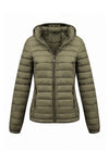 Women's Fleece Lined Warm Hooded Puffer Jacket