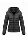 Women's Fleece Lined Warm Hooded Puffer Jacket