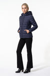 Women's Fleece Lined Warm Hooded Puffer Jacket
