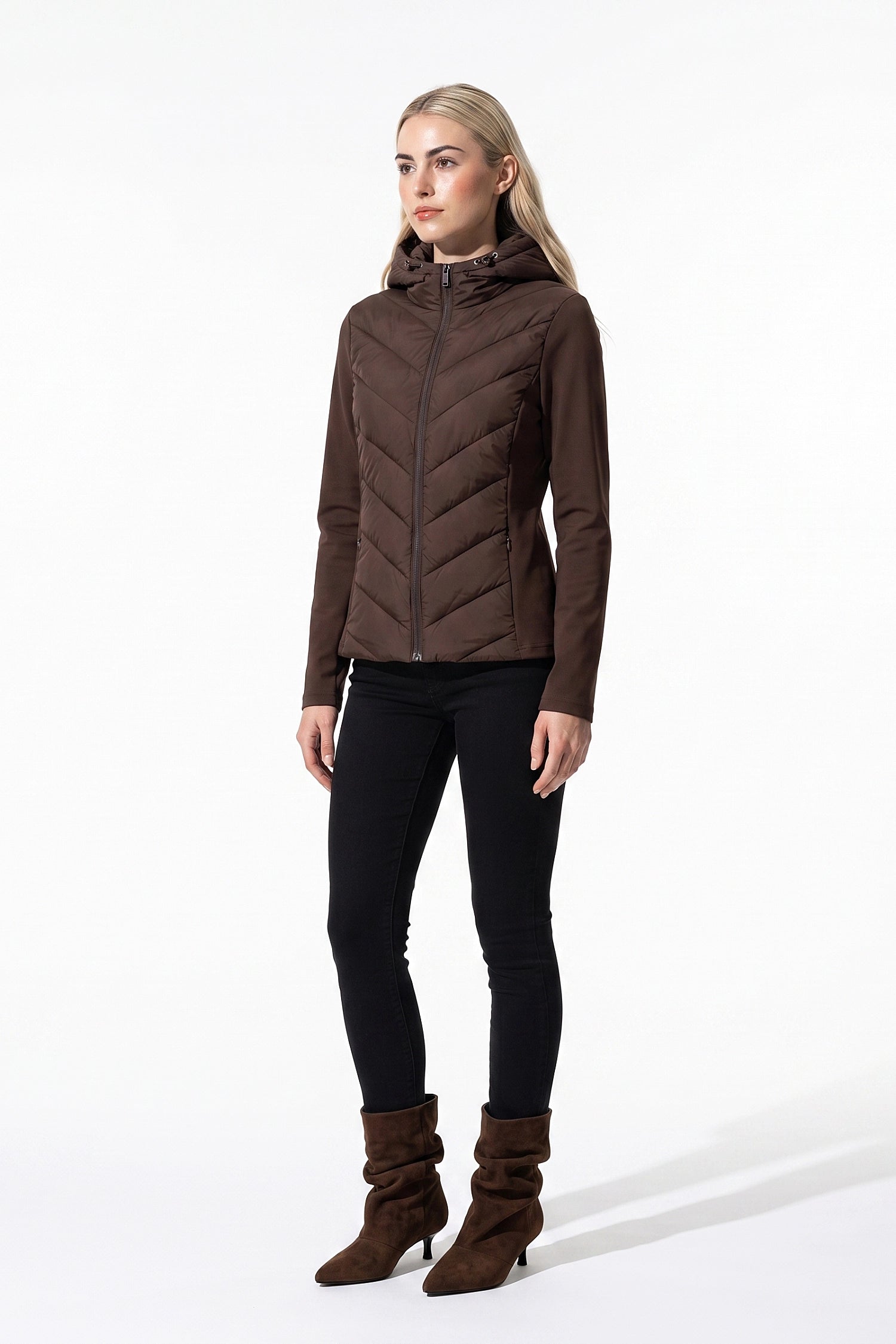 Women's Winter Lightweight Hooded Puffer Jacket