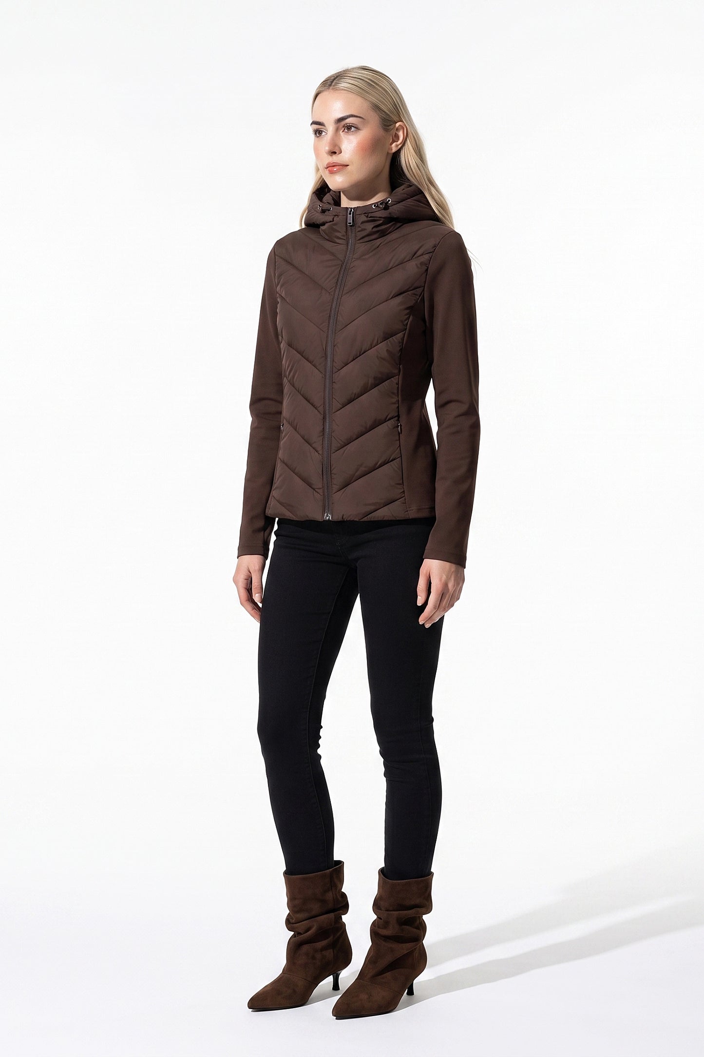 Women's Winter Lightweight Hooded Puffer Jacket