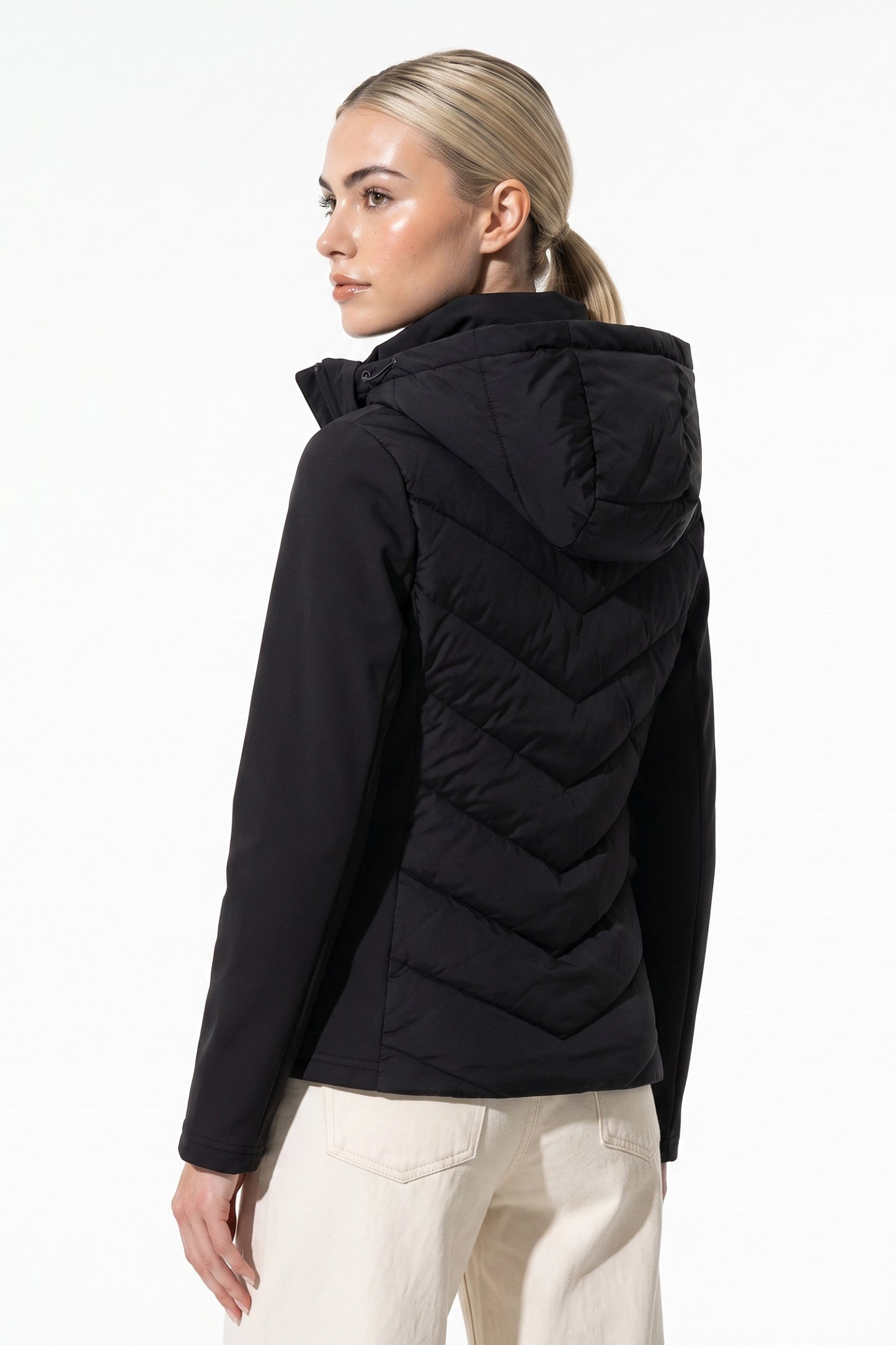 Women's Winter Lightweight Hooded Puffer Jacket