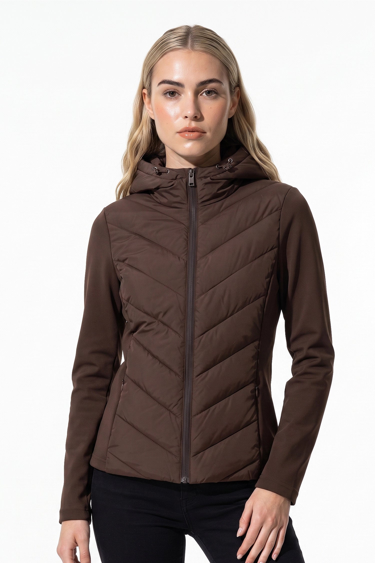 Women's Winter Lightweight Hooded Puffer Jacket