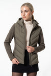 Women's Winter Lightweight Hooded Puffer Jacket