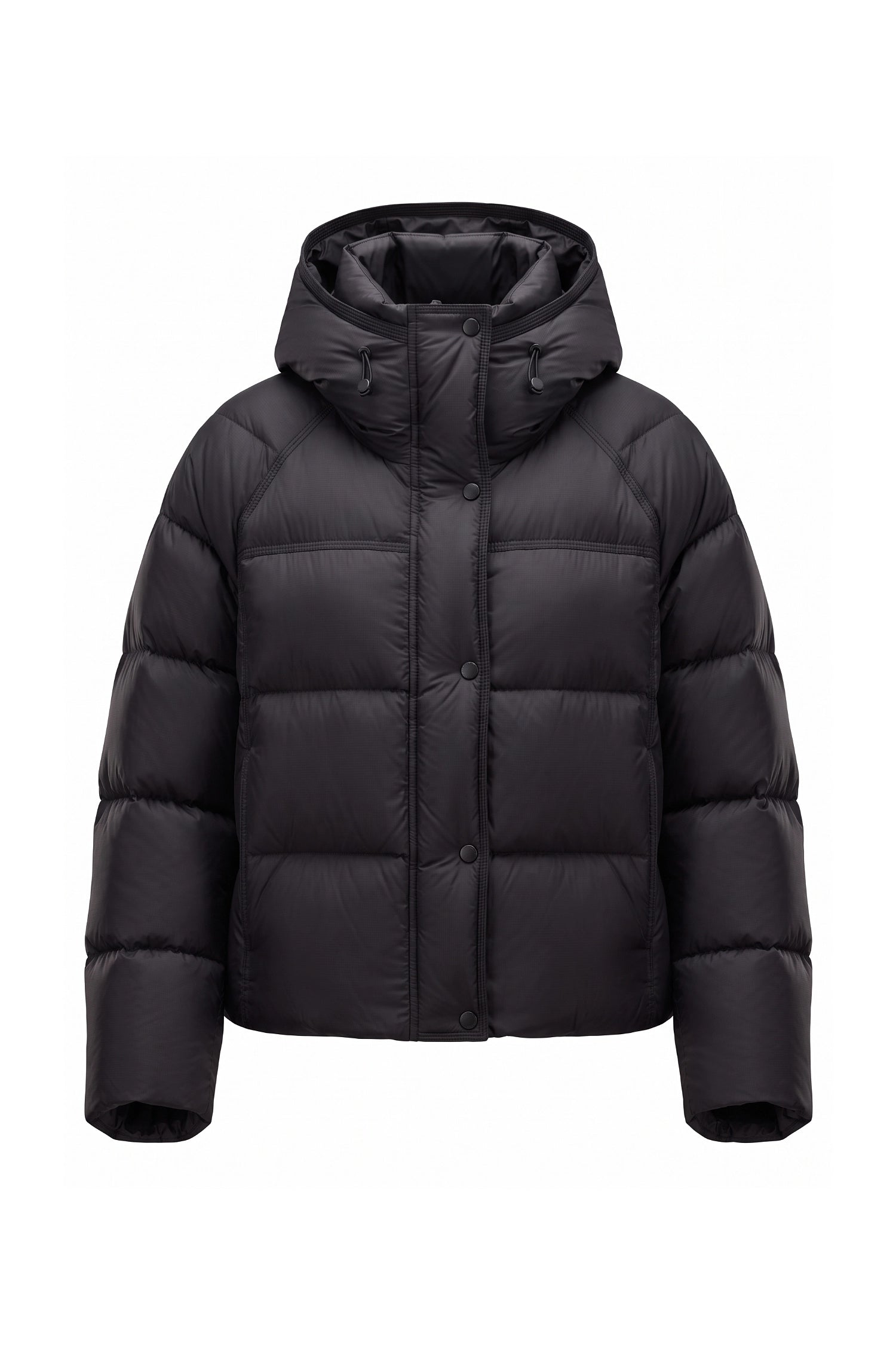 Women’s Winter Warm Hooded Puffer Jacket with Relaxed Cropped Fit