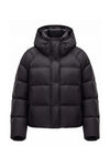 Women’s Winter Warm Hooded Puffer Jacket with Relaxed Cropped Fit