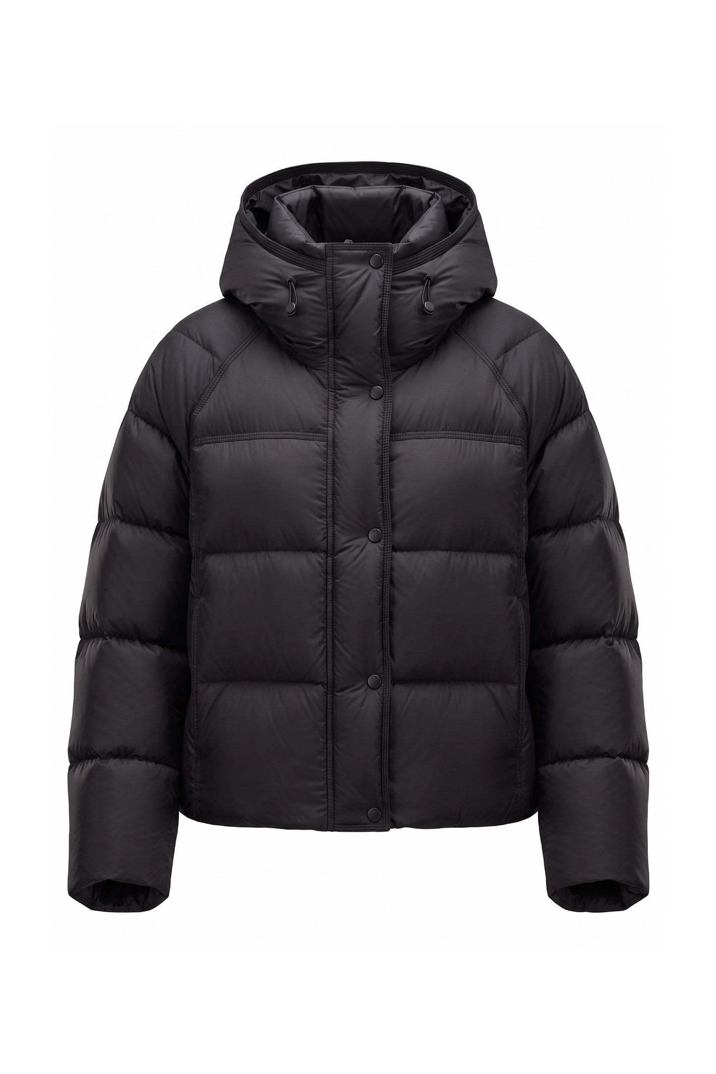 Women’s Winter Warm Hooded Puffer Jacket with Relaxed Cropped Fit