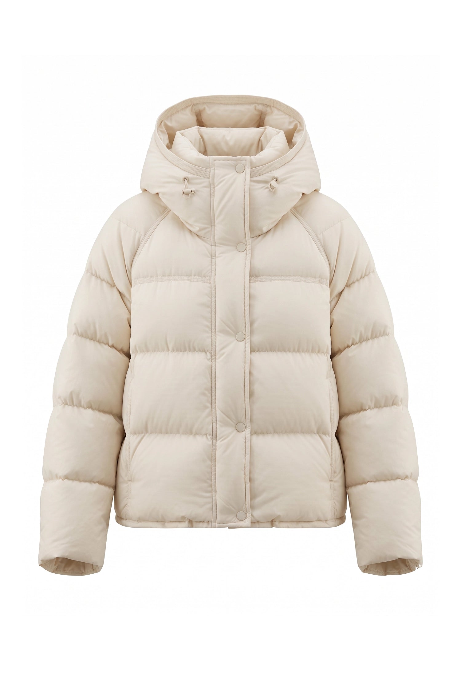 Women’s Winter Warm Hooded Puffer Jacket with Relaxed Cropped Fit