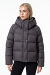 Women’s Winter Warm Hooded Puffer Jacket with Relaxed Cropped Fit