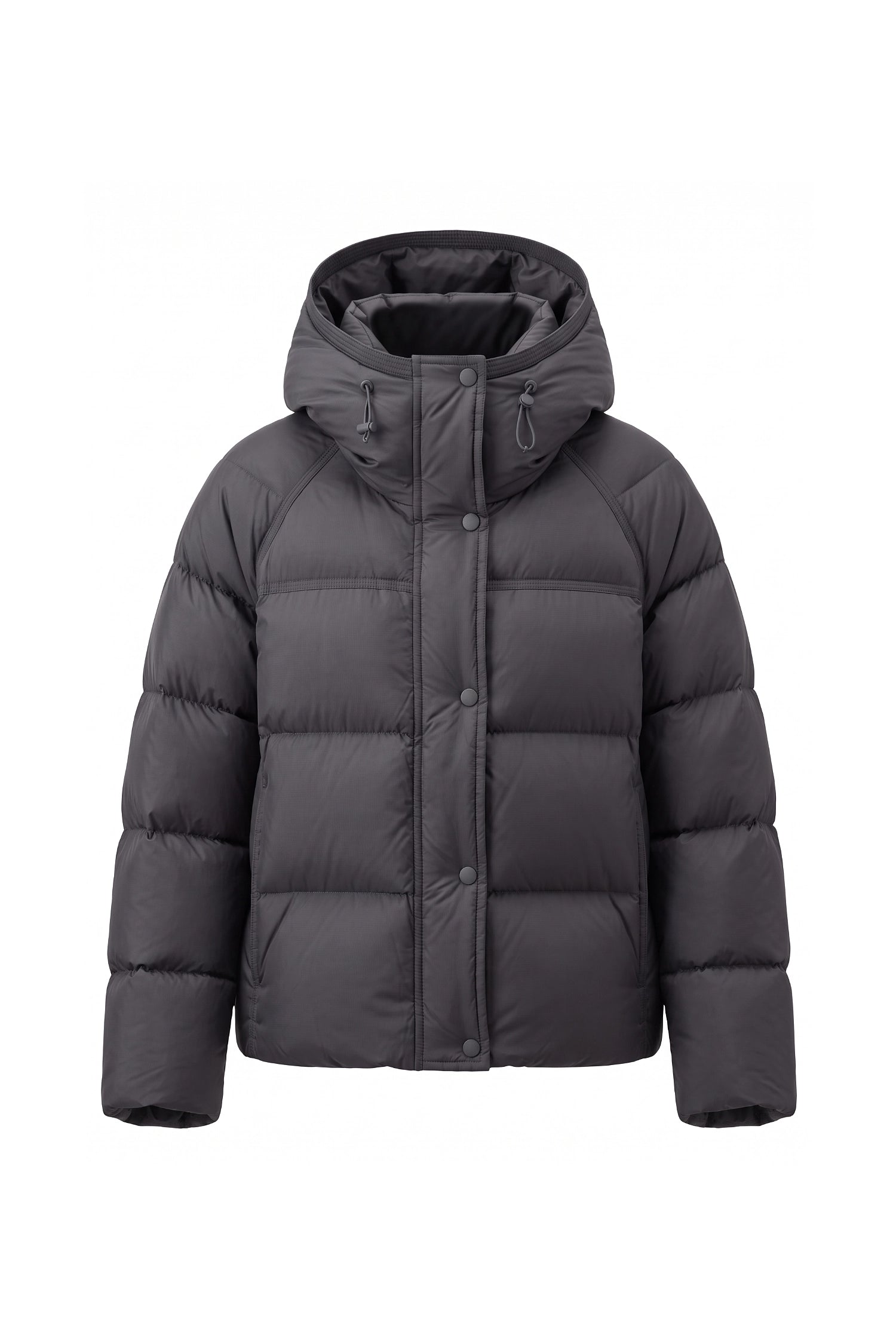 Women’s Winter Warm Hooded Puffer Jacket with Relaxed Cropped Fit
