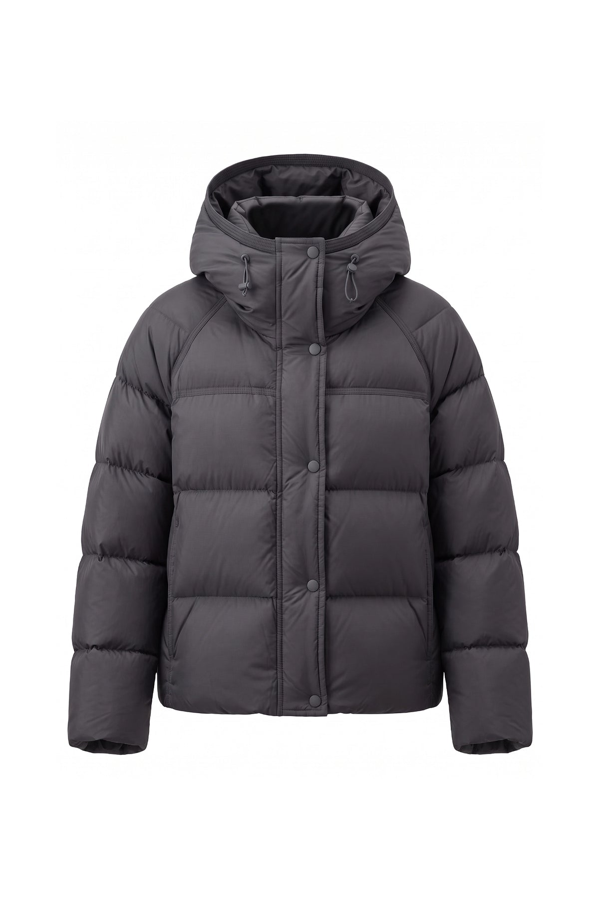 Women’s Winter Warm Hooded Puffer Jacket with Relaxed Cropped Fit