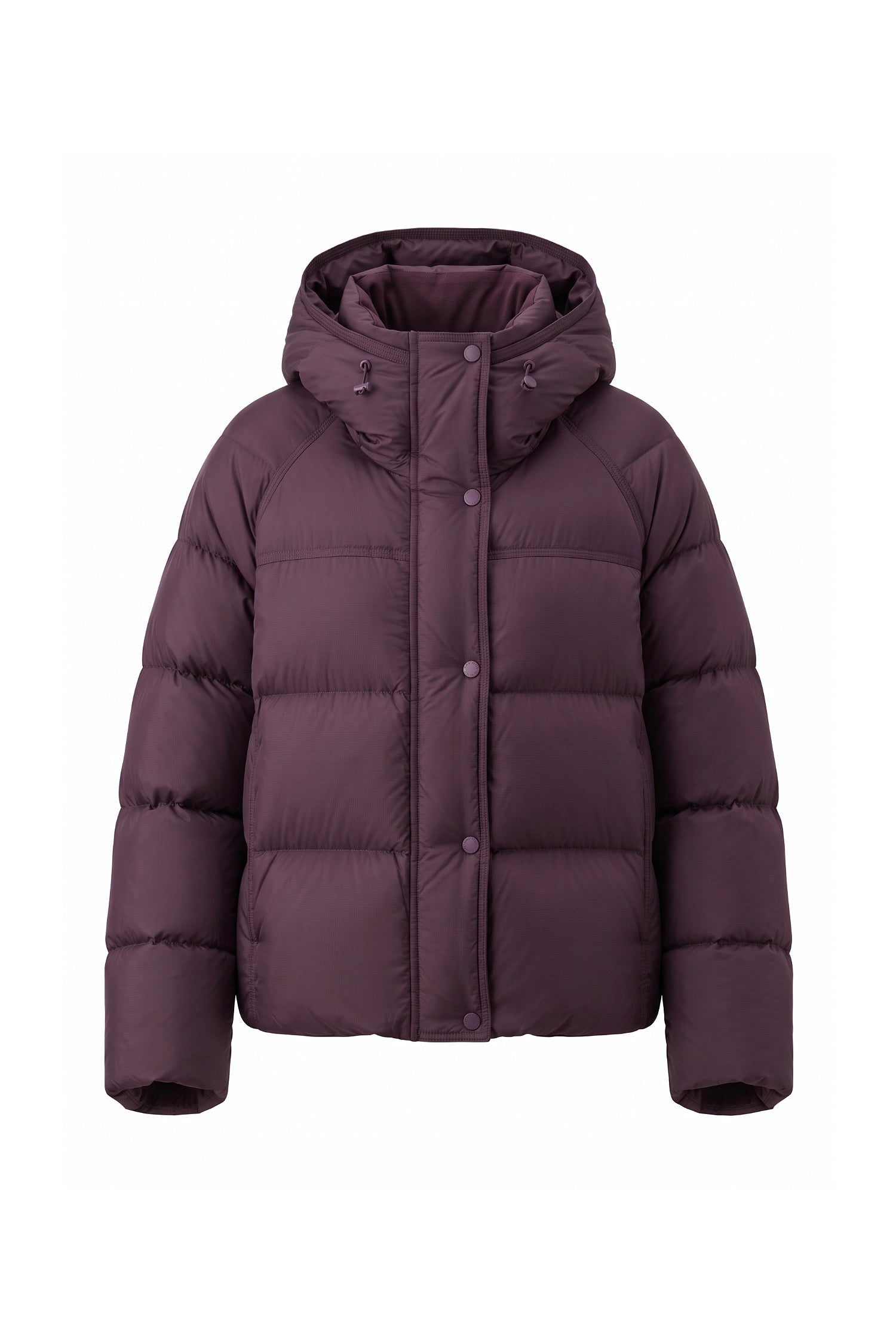 Women’s Winter Warm Hooded Puffer Jacket with Relaxed Cropped Fit
