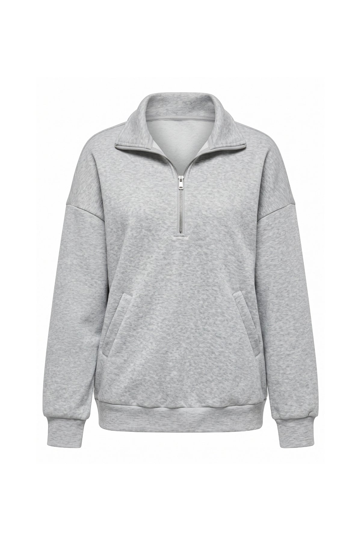 Women’s Winter Comfortable Quarter Zip Jumper with Oversized Fit