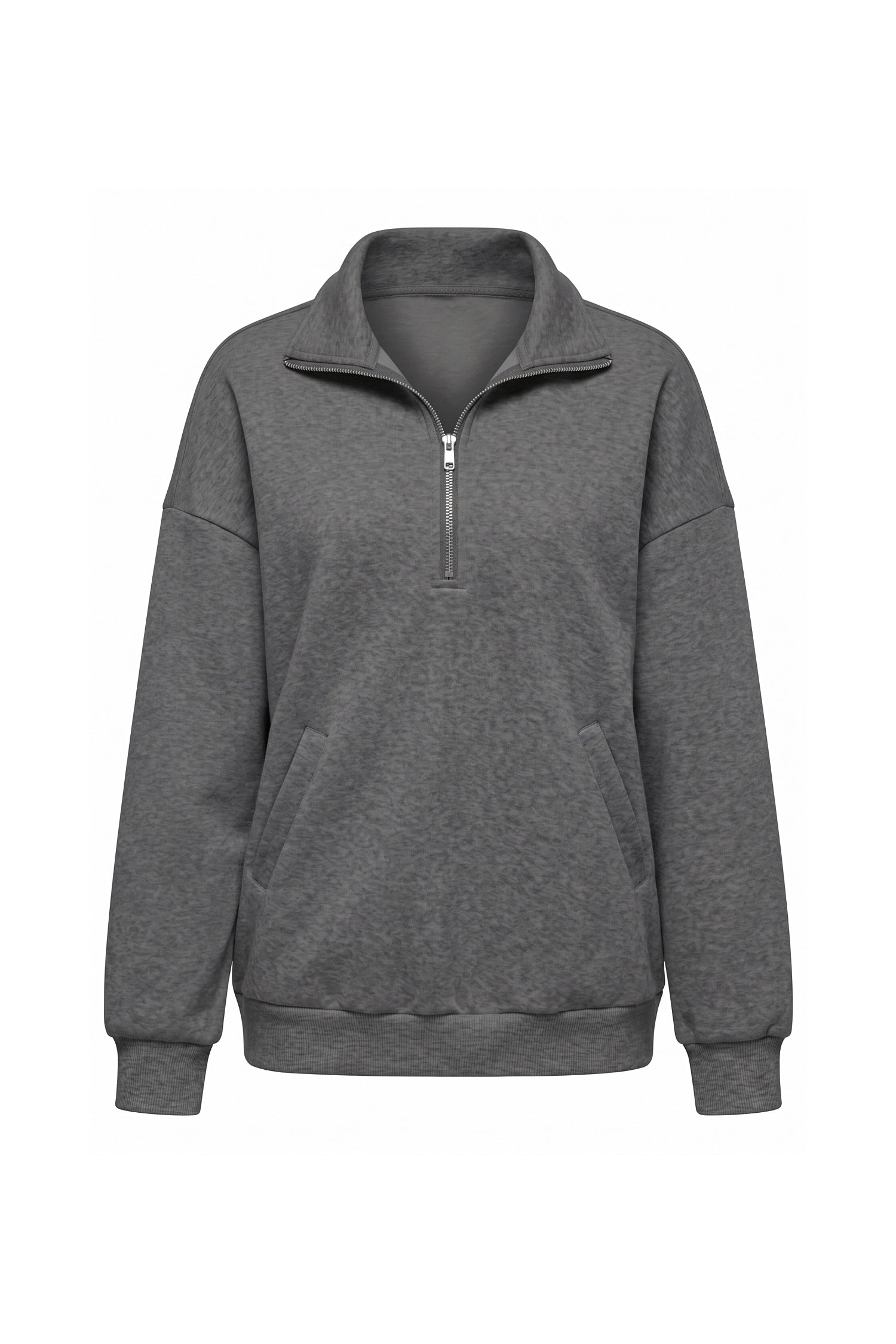 Women’s Winter Comfortable Quarter Zip Jumper with Oversized Fit