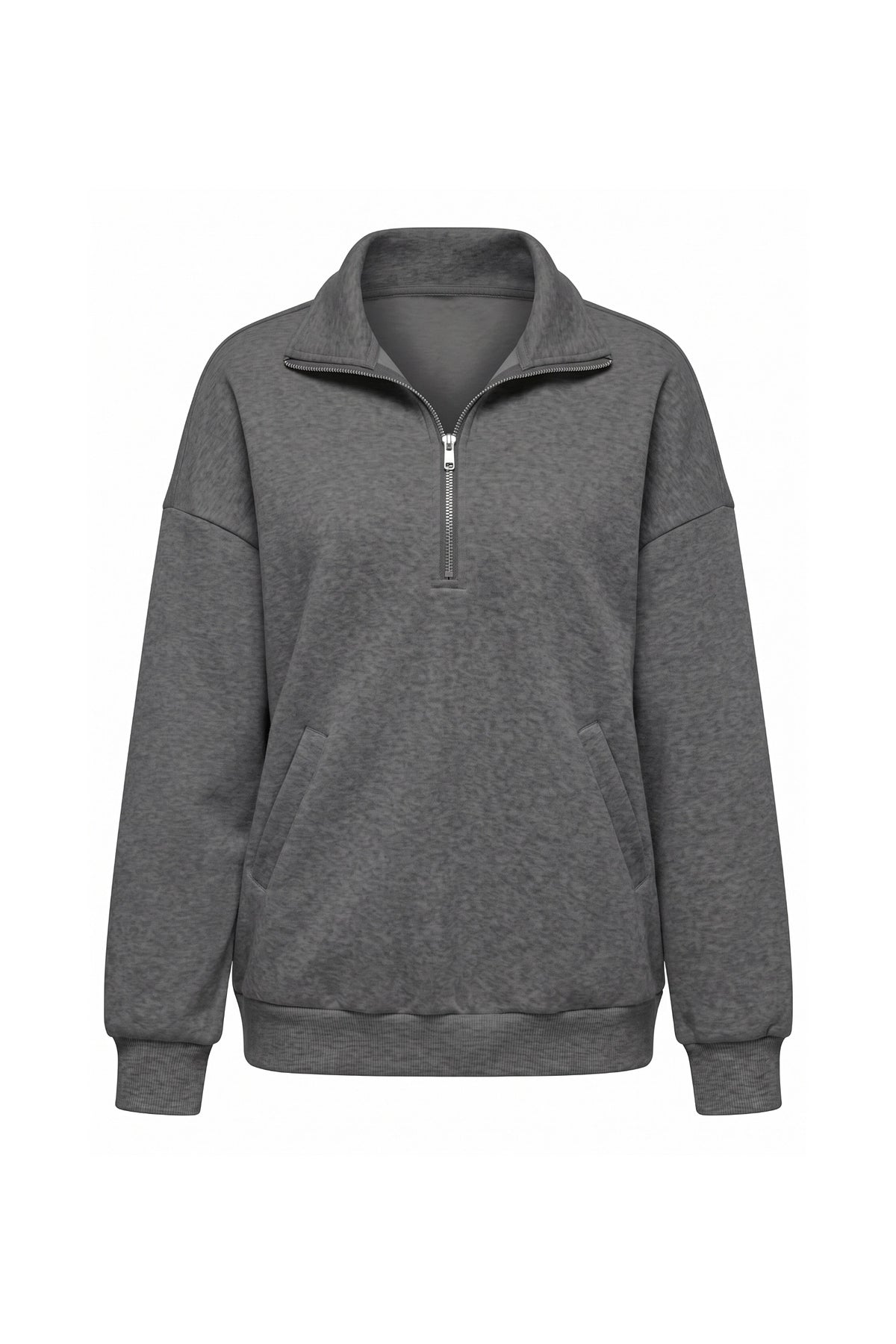 Women’s Winter Comfortable Quarter Zip Jumper with Oversized Fit