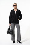 Women’s Winter Comfortable Quarter Zip Jumper with Oversized Fit