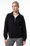 Women’s Winter Comfortable Quarter Zip Jumper with Oversized Fit