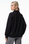 Women’s Winter Comfortable Quarter Zip Jumper with Oversized Fit