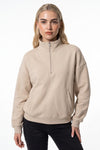 Women’s Winter Comfortable Quarter Zip Jumper with Oversized Fit