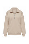 Women’s Winter Comfortable Quarter Zip Jumper with Oversized Fit