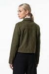 Women's Winter Versatile Cropped Jacket with Zip Up