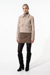 Women's Winter Versatile Cropped Jacket with Zip Up