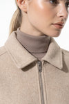 Women's Winter Versatile Cropped Jacket with Zip Up