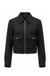 Women's Winter Versatile Cropped Jacket with Zip Up