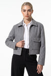 Women's Winter Versatile Cropped Jacket with Zip Up